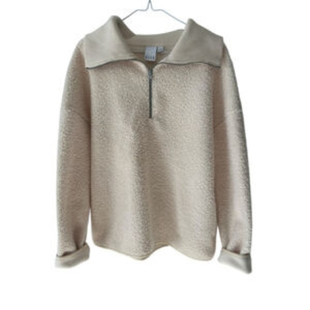 Elle quarter zip pullover sweater